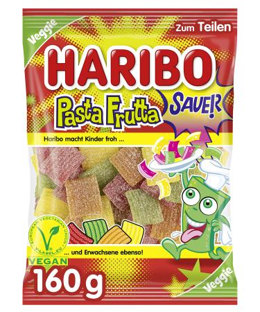 Bonbon Haribo | Haribo Pasta Frutta Sour | Haribo Dragees | Haribo Bonbons | 160 Gramme Total