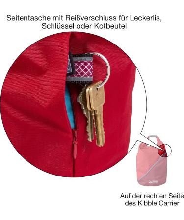 Buy Kurgo Chili Red Dog Food Bag - Outdoor Dry Food & Treat Bag for Dogs - 1 Piece - Buy Online on GoSupps.com