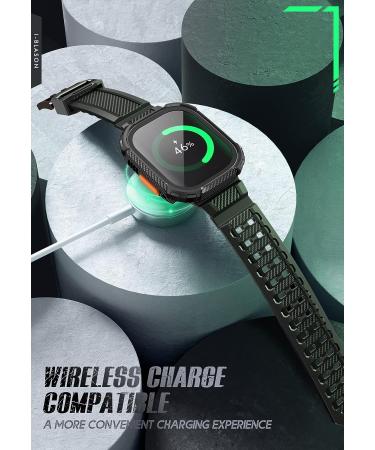 i-Blason Armorbox Apple Watch Ultra Band 49mm with Rugged TPU Band, 2-Pack Bumper Cases & Tempered Glass Screen Protector - Black 49mm - Buy Online on GoSupps.com