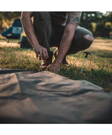Gazelle Tents T4 Plus/T8 Tent Footprint - 300D Waterproof Ground Tarp with 4 Tack Down Stakes (GA103) - Buy Online on GoSupps.com