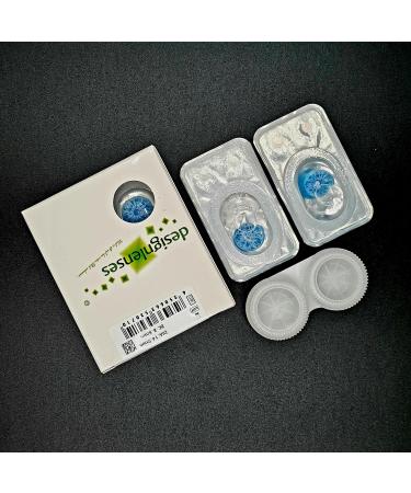 Buy DESIGNLENSES Glowing Halloween The Purge Costume Contact Lenses - Soft UV Neon Blue (1 Pair) - Buy Online on GoSupps.com