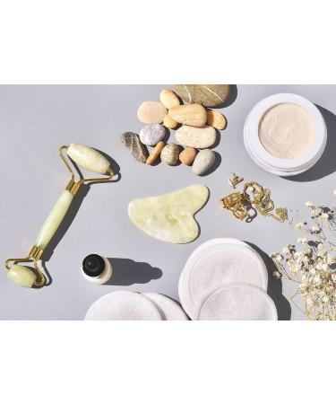 Rose Quartz Jade Roller and Gua Sha Kit | 100% Natural | Face Massage Tools Set | Authenticity Certificate | Gift Set for Eyes, Neck, Back, and Legs | Lifting and Scraping | Includes Bag - Buy Online on GoSupps.com
