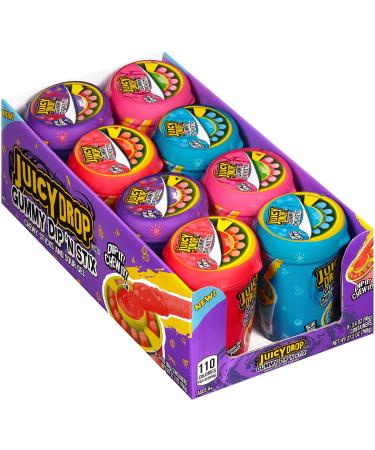 Juicy Drop Gummy Dip 'N Stix 8 Pack - Sweet Gummy Sticks with Sour Dipping Gel, Fun Candy for Birthdays and Celebrations - Buy Online on GoSupps.com