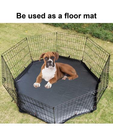 LAOZZ 24 Inch 8 Panel Black Dog Playpen Cover - Sun/Rain Proof Top Cover for Indoor and Outdoor Pet Playpen - Shade and Security for Dogs - Fits 24-36 Inch Playpens - Buy Online on GoSupps.com