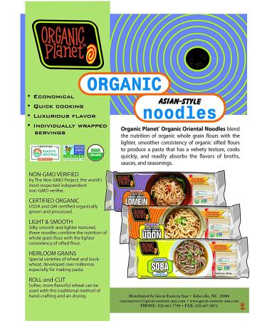 Organic Planet Soba Noodles 8oz (Pack of 12) - Authentic Japanese Buckwheat Pasta - Buy Online on GoSupps.com