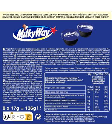 Chocolate Drinks - Dolce Gusto Compatible - 32 Capsules - Mars Milkyway Maltesers (8 each) - Buy Online on GoSupps.com