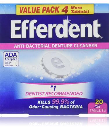 Efferdent Denture Cleanser Tablets 20 Count