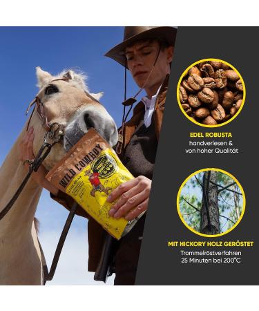 Blank Roast Wild Cowboy Crema - 100% Arabica Whole Beans - Hickory Wood Roasted - Low Acid Coffee - 10 Pack (1kg Each) - Buy Online on GoSupps.com