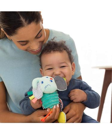 Buy Infantino Pull & Shake Jittery Pal Elephant - Blue & Colourful | International Shipping Available - Buy Online on GoSupps.com