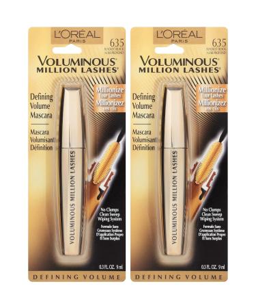 L'Oreal Paris Voluminous Million Lashes Mascara - 2 Count Blackest Black - Buy Online on GoSupps.com
