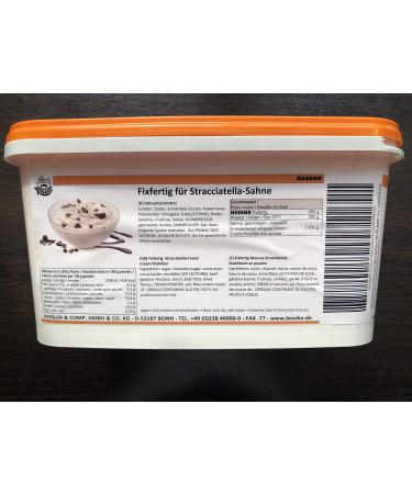 Stracciatella Kessko cream stock 900 g cream stand cream stiffener cream 0.9 kg (Stracciatella)