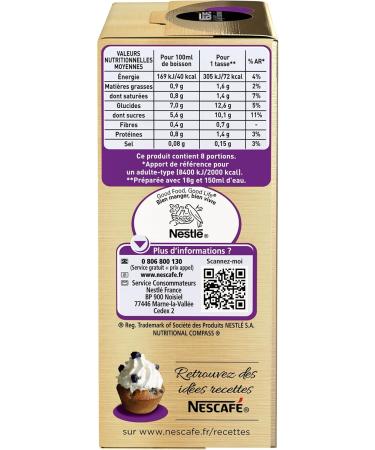 Nescaf Caf Viennois Caf soluble Pack de 8 sticks (18g chacun) - Buy Online on GoSupps.com