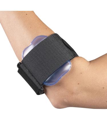OTC Forearm Band Compression Strap for Tennis Elbow with Air Pad Compression Support Black Air Pad Compression Strap