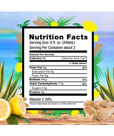 Big Island Organics Hawaiian Gingerade Made with 100% USDA Organic Ginger Juice & Lemon Juice Natural Remedy with Fresh Ginger Juice 32 oz (Single Bottle) - Buy Online on GoSupps.com