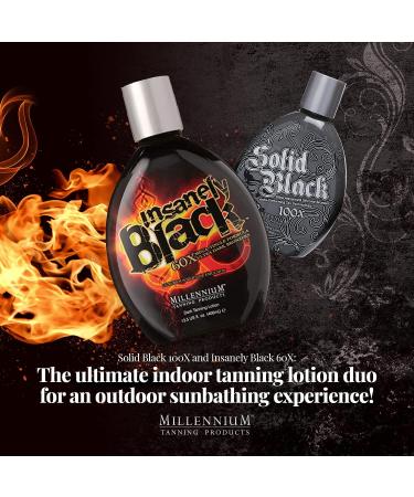 Millennium Tanning Solid Black 100x & Insanely Black 60x (13.5 oz) - Pack of 2 - Buy Online on GoSupps.com