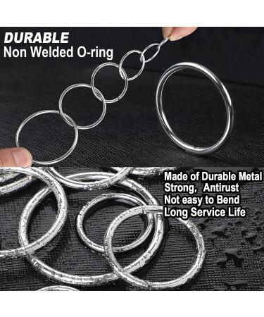 90Pcs 6 Sizes Silver Metal O Rings Multi-Purpose Heavy Duty Round Ring for Hardware Bags Belts Dog Leashes Hanging Basket DIY Craft Supplies  15mm  20mm  25mm  32mm  38mm  50mm 0.59in 0.78in 0.98in 1.25in 1.49in 1.96in - Buy Online on GoSupps.com