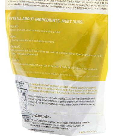 Purely elizabeth Ancient Grain Granola Cereal Original 12-Ounce (Pack of 3) - Buy Online on GoSupps.com