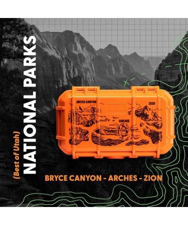 Evergreen X National Parks 56 EDC Dry Box Protective Case - National Parks Gift for Phones - Utah Bryce Canyon Arches Zion Orange - Buy Online on GoSupps.com