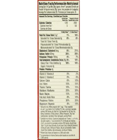 Aunt Jemima Whole Wheat Blend Pancake & Waffle Mix 35 Oz - 1 Box - Buy Online on GoSupps.com