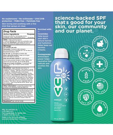 Buy Mystical! SPF 50 Sunscreen Spray - Broad-Spectrum UVA & UVB Protection for Outdoor Adventures | Lightweight & Clear Formula | International Shipping Available - Buy Online on GoSupps.com
