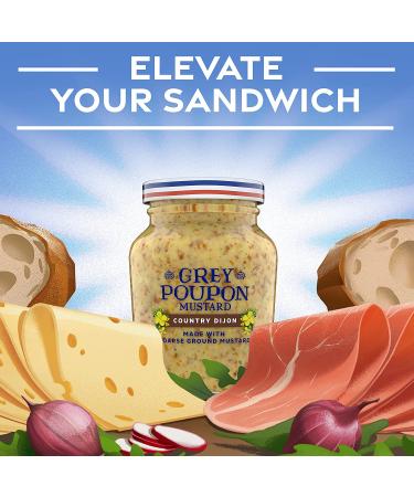 Grey Poupon Country Dijon Mustard - 8 oz Jar - Buy Online on GoSupps.com