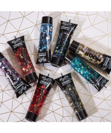 Moon Glitter Mystic Chunky Glitter Gel - Chardonnay 12ml - Festival Cosmetic Glitter for Face, Body, Hair, Nails - Buy Online on GoSupps.com