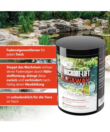 Microbe-Lift Pond Algaway Powder 1000g | Effective Thread Algae Remover for Ponds | Quick Action & Prevention | Multicolored - Buy Online on GoSupps.com