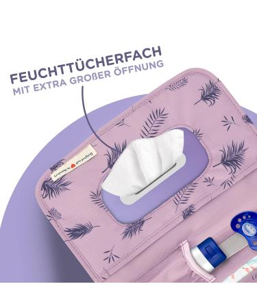 Jubi Small Purple Diaper Bag with Changing Mat & Extra Space - Stylish & Practical for On-the-Go Parents - Buy Online on GoSupps.com