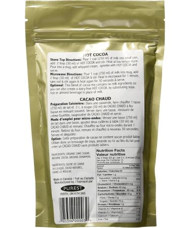 PUREST NATURAL Purest Natural Hot Cocoa 300G - Buy Online on GoSupps.com