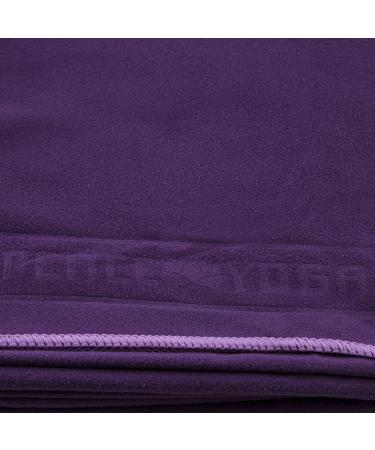 Yoga Sport Non Slip Suede Exercise Towels 2 Pack - Purple - 15 x 24 - Buy Online on GoSupps.com