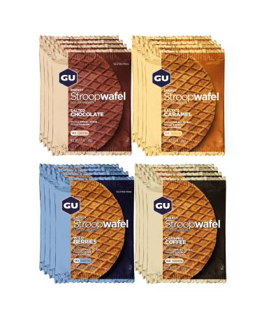 GU Energy Stroopwafel Sports Nutrition Waffle, 16-Count, Assorted Flavors