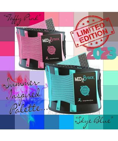 MEDiBrace Back Support Belt - Small Taffy Pink - Medical Grade Lumbar Pain Relief for Men and Women - Orthopaedic Waist Compression for Sciatica, Scoliosis, Disc, Lifting - 21 to 30 (54-76cm) - Buy Online on GoSupps.com
