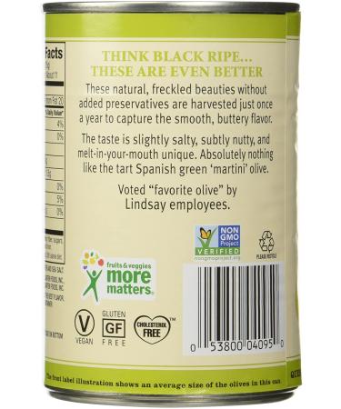 Lindsay Olives Green Ripe Medium Pitted 6oz - Pack of 6 | Premium Quality Olives - Buy Online on GoSupps.com