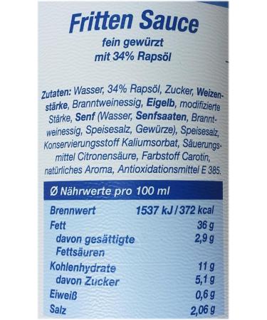  Homann Homann - French Fry Sauce - 875 ml - Buy Online on GoSupps.com