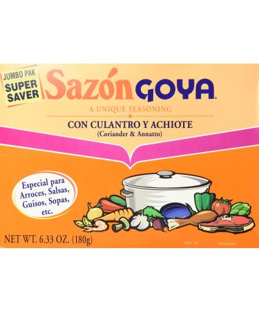 Goya Sazon Jumbo Pack, 6.33-Ounce Packages (Pack of 3) 6.33 Ounce (Pack of 3)