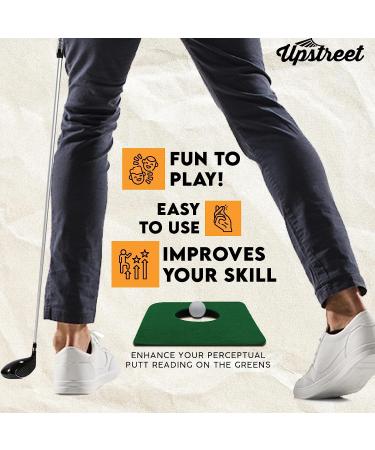 Upstreet Indoor Golf Putting Mat Set - Includes 2 Mats and 2 Training Balls for Putting Practice - Buy Online on GoSupps.com