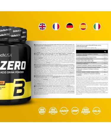 BioTechUSA EAA Zero 350g Orange-Mango | 7160mg Essential Amino Acid Power | WHO Recommended Ratio | Sugar-Free & Gluten-Free - Buy Online on GoSupps.com