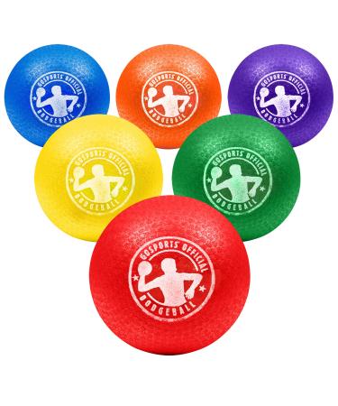 GoSports Inflatable No Sting Dodgeball - 5" or 7" Inflatable Dodgeball 6 Pack - Choose Your Size 7" Ball (Pack of 6)