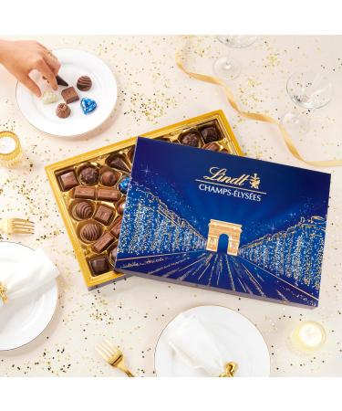 Lindt - Assorted CHAMPS- LYS ES Box - Assorted Milk Chocolates Black and White - Pralines Crispy and Smooth - Ideal for Chr - Buy Online on GoSupps.com