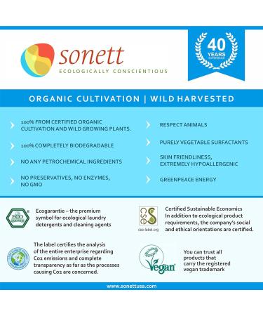 Sonett Organic Rose Hand Soap - Certified Organic, Gentle Cleansing for Hands, Face, and Body (1 Count) - Buy Online on GoSupps.com