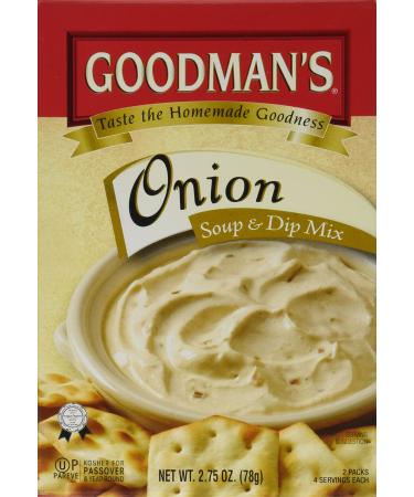 Goodman's Onion Soup & Dip Mix, 2.75-ounce Pouch (Pack of 8) Onion 2.75 Ounce (Pack of 8)