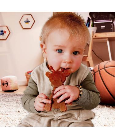 Little Bamber Natural Amber Giraffe Teething Toy | Soothing Texture for Sore Gums | Teething Necklace Alternative - Buy Online on GoSupps.com