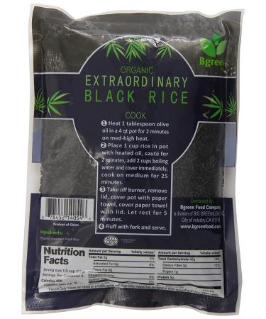 Bgreen Organic Black Rice - 16 Ounce | Premium Quality and Nutrient-Rich - Buy Online on GoSupps.com