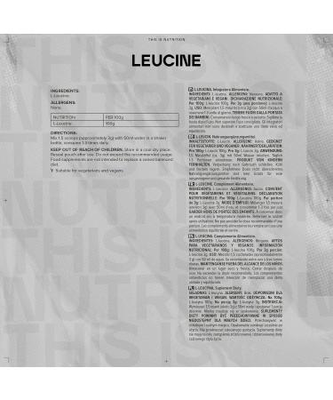Bulk Leucine Powder 100 g Packaging May Vary (Pack of 2) - Buy Online on GoSupps.com