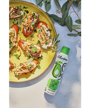 Chosen Foods Italian Herb Avocado Oil Spray - Non-GMO, High-Heat Cooking, 4.7 oz - Buy Online on GoSupps.com