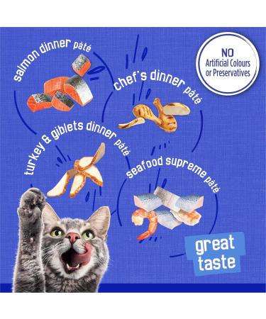 Friskies Greatest Hits Wet Cat Food Pate Variety Pack 4 Flavours - 156 g Can (32 Pack) Greatest Hits Cat Food - Buy Online on GoSupps.com