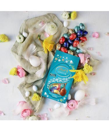 Lindt - Bag of Mini-LINDOR Easter Edition Eggs - Assortment of Milk Dark White and Coconut Chocolates - Ideal for Easter 180g - Buy Online on GoSupps.com