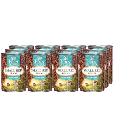 Eden Organic Small Red Beans - No Salt Added, 15oz Can (Pack of 12) - Healthy & Natural - Buy Online on GoSupps.com