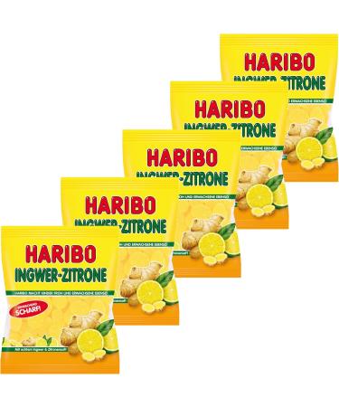  HARIBO Haribo 5 x Ginger Lemon Gummies in Bag - Buy Online on GoSupps.com