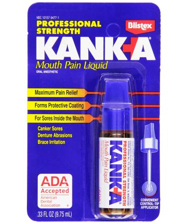 Blistex Kanka Mouth Pain Liquid, Professional Strength , 0.33 oz